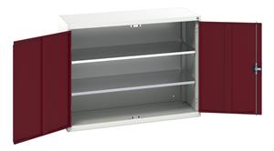 16926601.** verso shelf cupboard with 2 shelves. WxDxH: 1300x550x1000mm. RAL 7035/5010 or selected